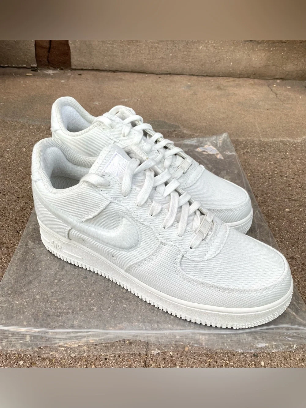 Men’s Nike Canvas Air Force 1 Summit White/Light Orwood Size 11 NEW HV1204-100